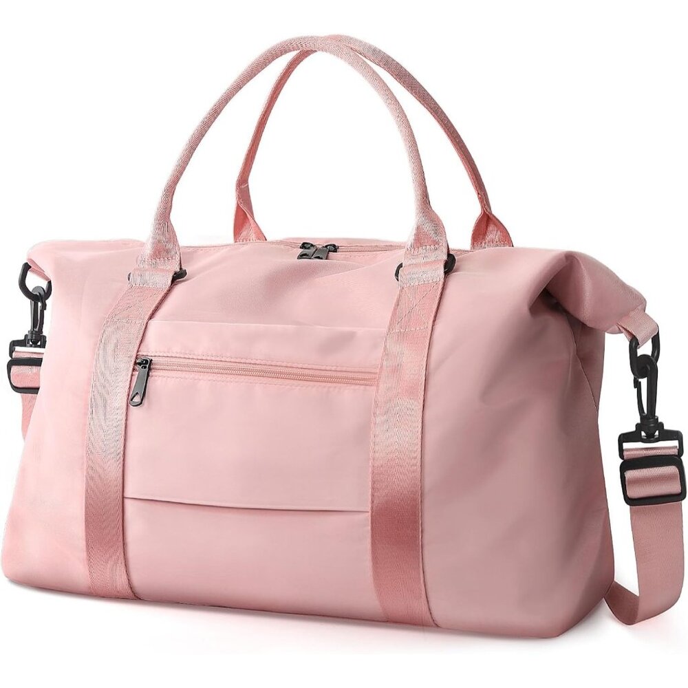New Travel Duffle Bag, Waterproof Weekender Overnight Tote Bag for Women & Men
